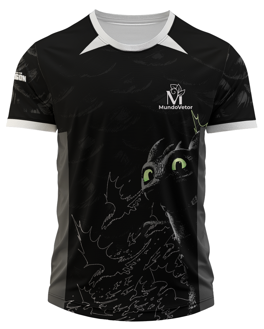 arte digital banguela como treinar seu dragão para camisa interclasse 2025