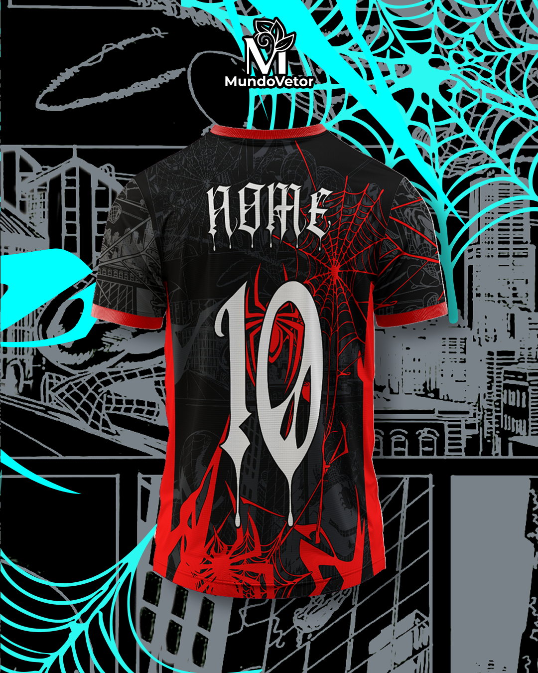 estampa digital homem aranha vetorizada interclasse