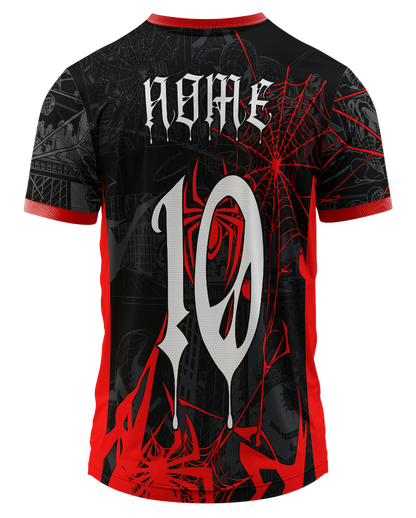 design vetorial herói homem aranha camisa interclasse