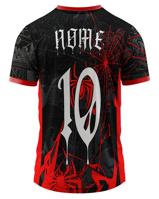 design vetorial herói homem aranha camisa interclasse