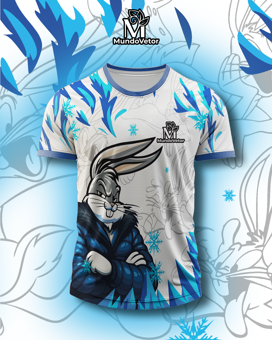 estampa digital pernalonga vetorizada interclasse