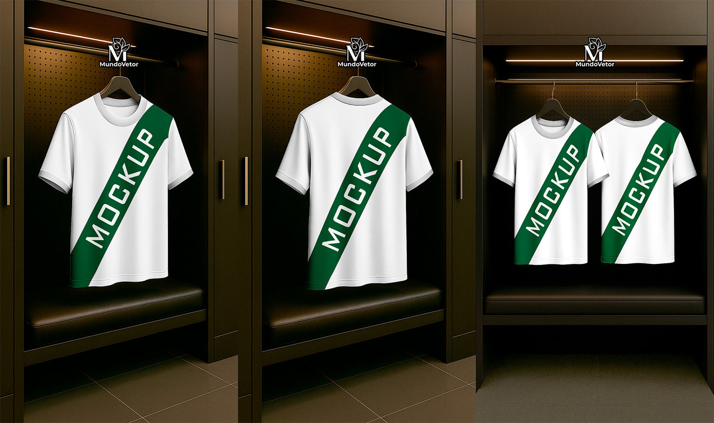 mockup camiseta em cabide psd photoshop