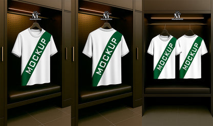 mockup camiseta em cabide psd photoshop