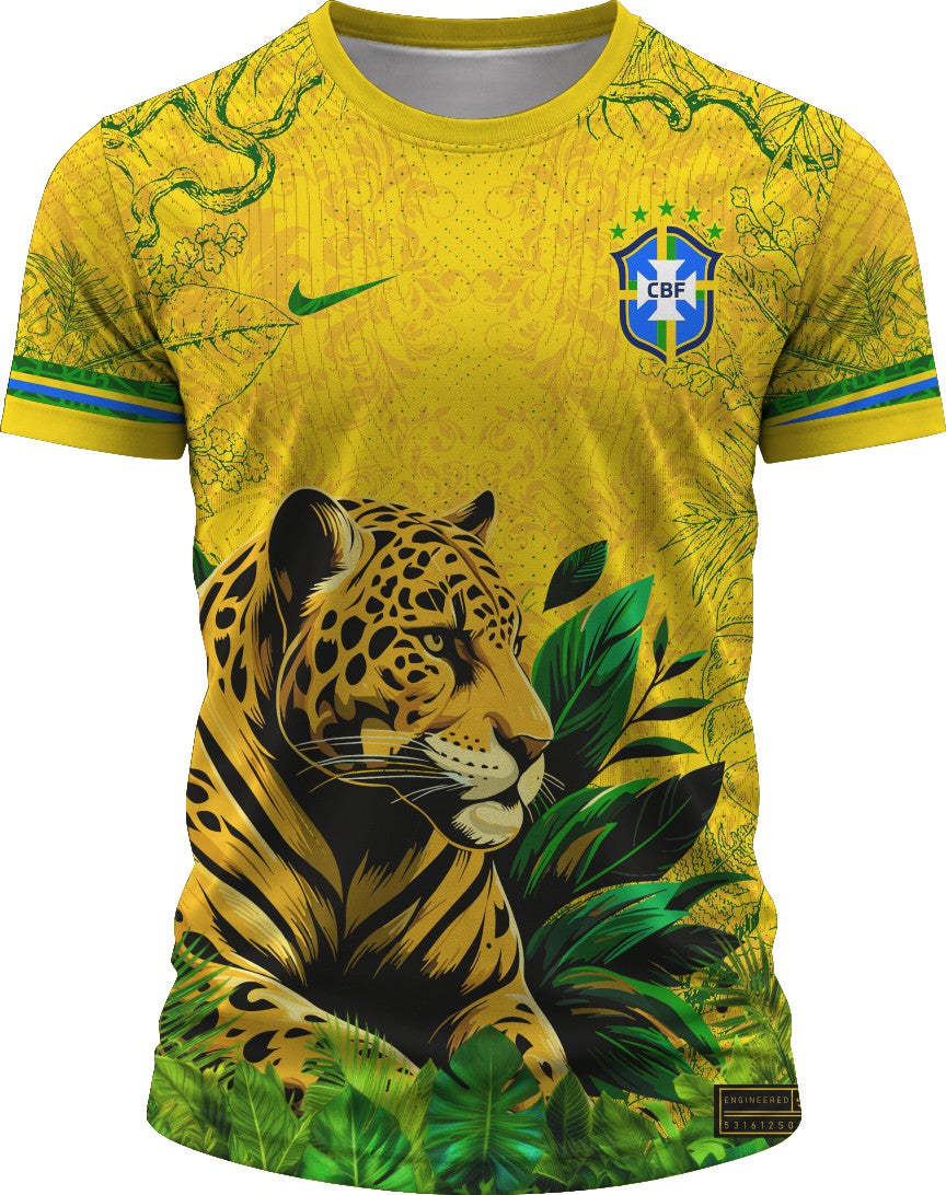 Arte Digital Camisa Seleção Brasileira Onça Copa 2026