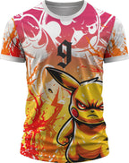 arte digital camisa estampa vetor pikachu pokemon