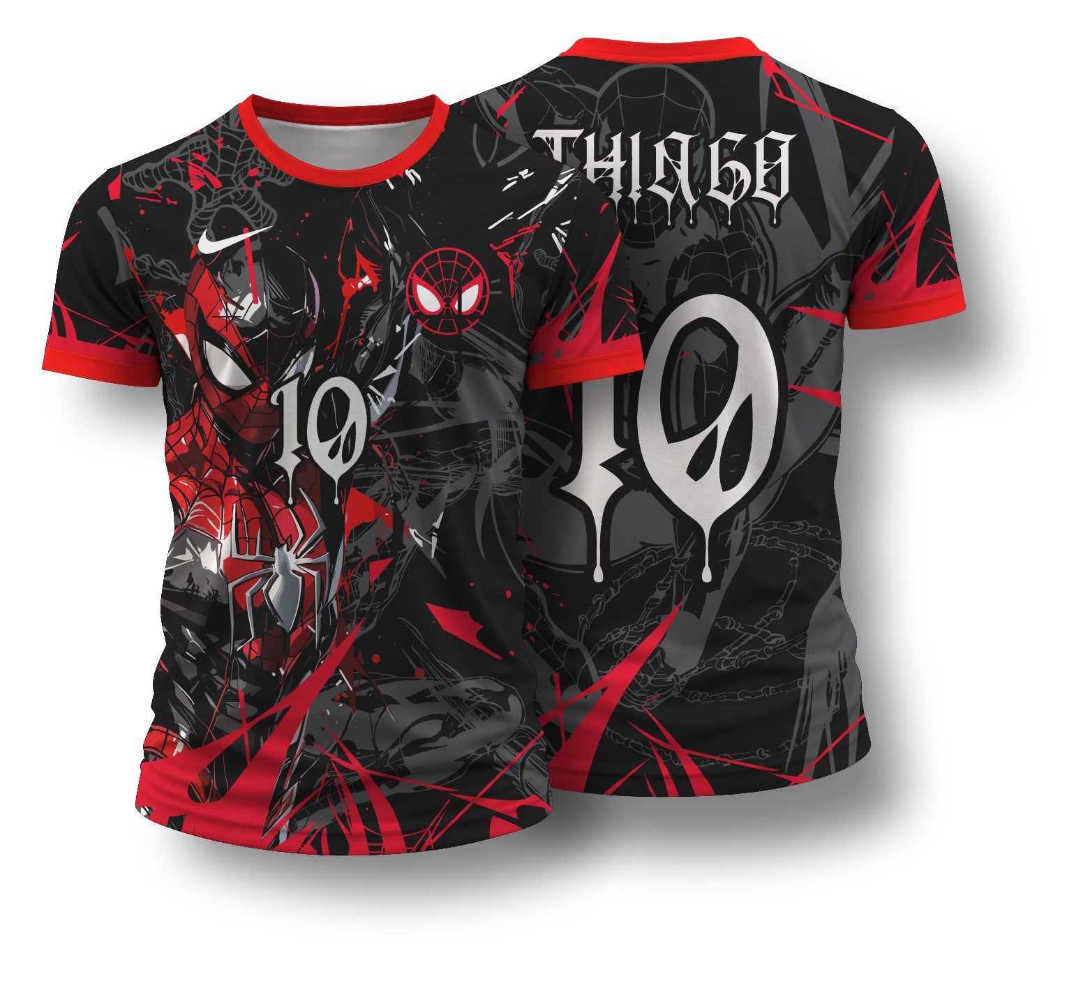 Arte Digital Camisa Interclasse Black Spider
