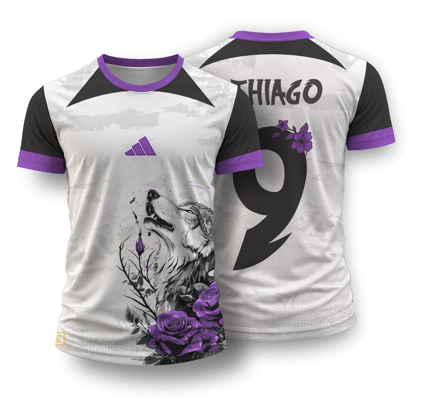 Arte Digital Camisa Interclasse Lobo Uivante