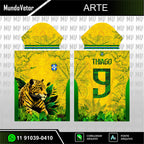 Arte Digital Camisa Seleção Brasileira Onça Copa 2026