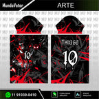 Arte Digital Camisa Interclasse Black Spider