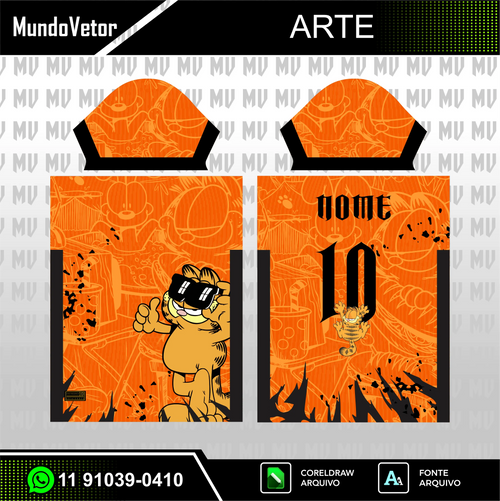 Arte Digital Camisa Garfield - Interclasse