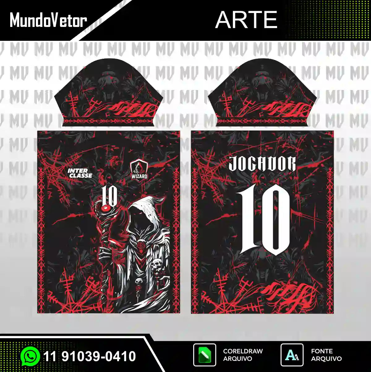 Arte Camisa Interclasse Mago Red