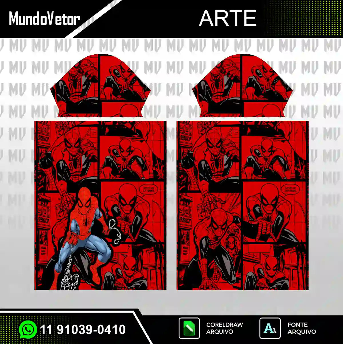 Arte Camisa Interclasse Homem Aranha