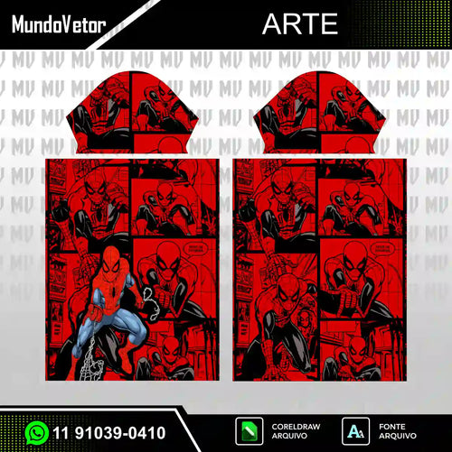 Arte Camisa Interclasse Homem Aranha