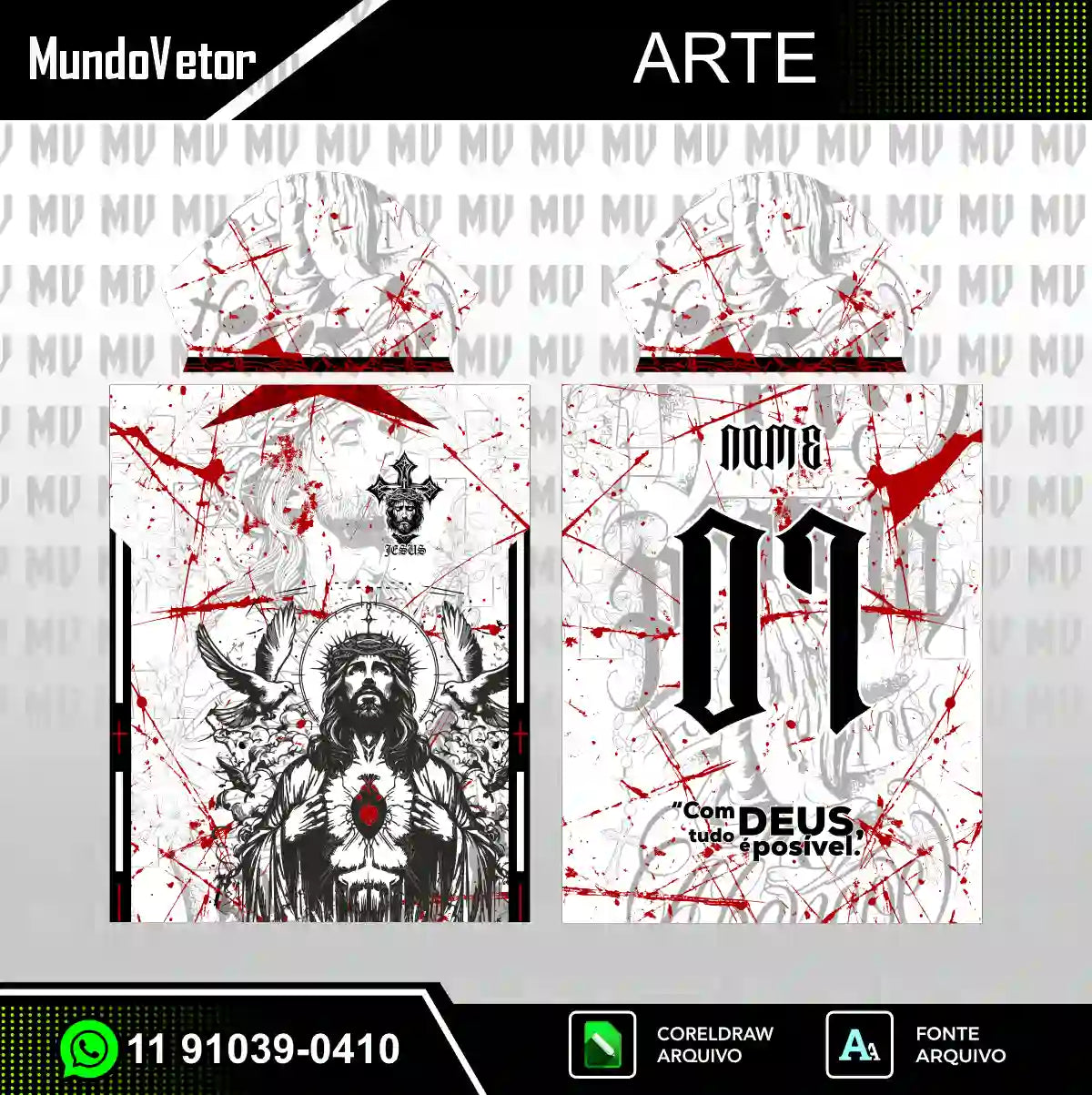 Arte Camisa Interclasse Jesus