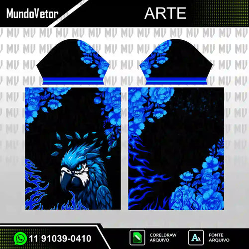 Arte Camisa Interclasse Arara Azul 2