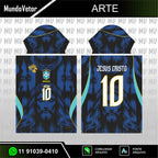 Arte Digital Camisa Seleção Brasileira Jesus 2026.2027 Azul