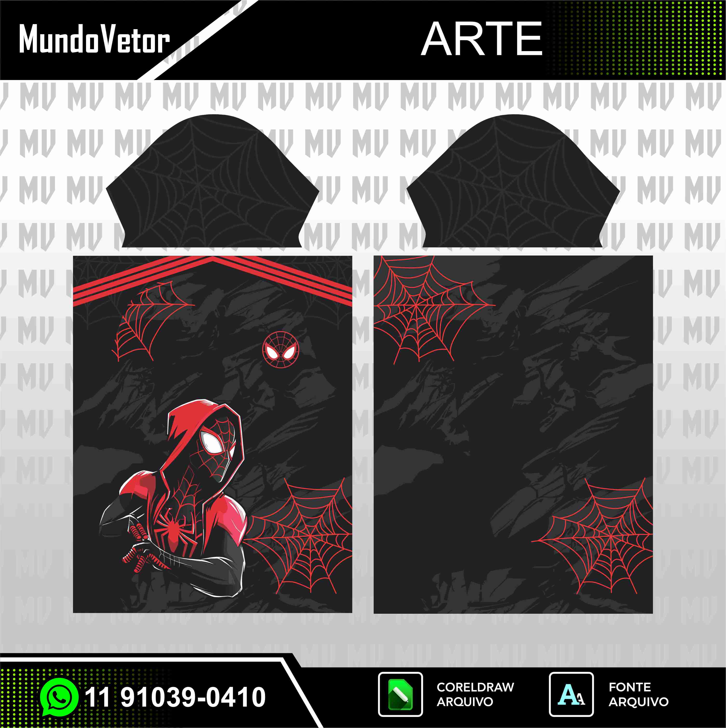 Arte Digital Camisa Interclasse SpiderMan - RED