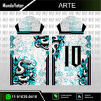 Arte Digital Camisa Cobra Azul 2.0 2026 - Interclasse