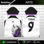 Arte Digital Camisa Interclasse Lobo Uivante