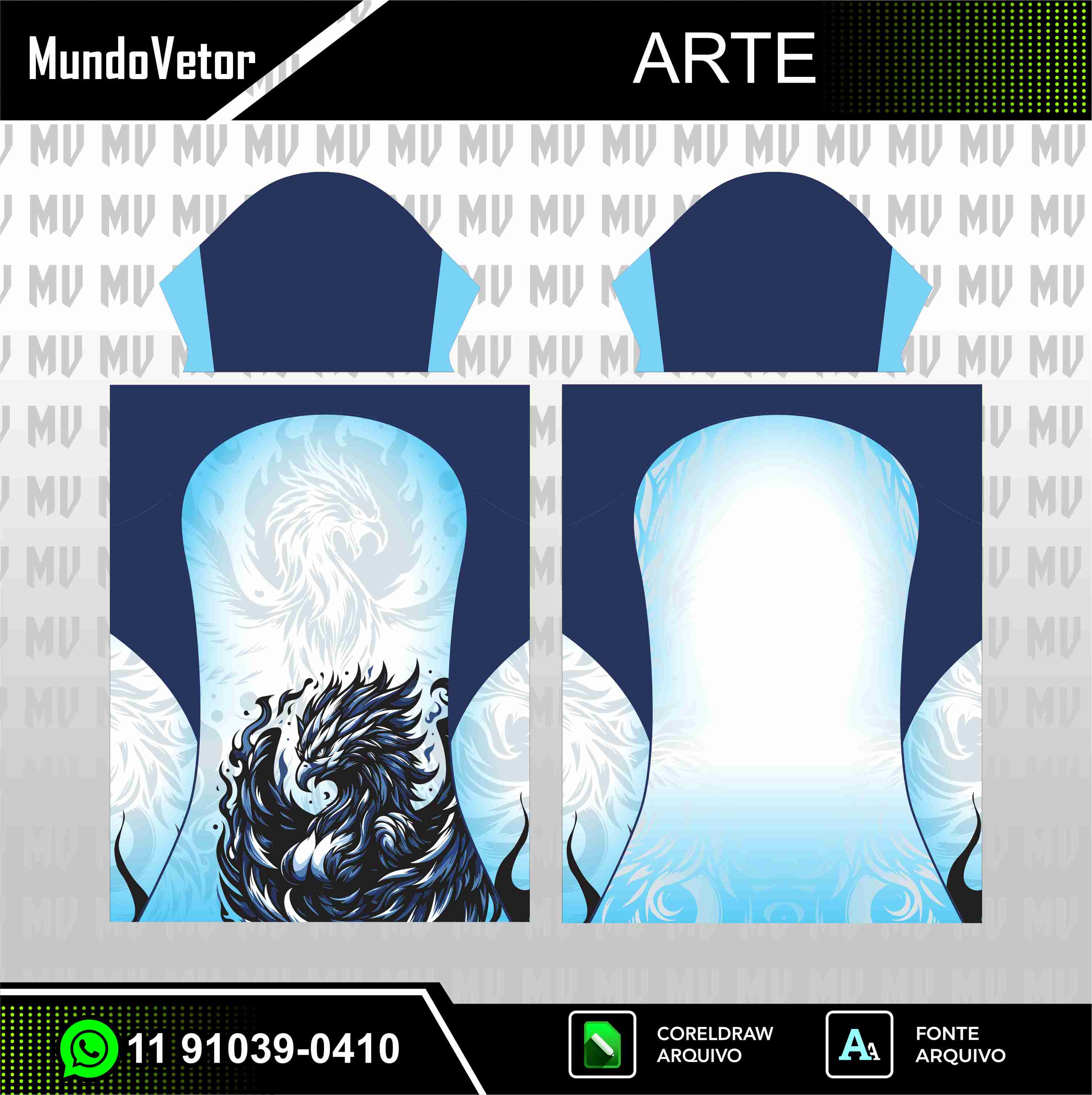 Arte Digital Fenix Azul 2026 - Interclasse