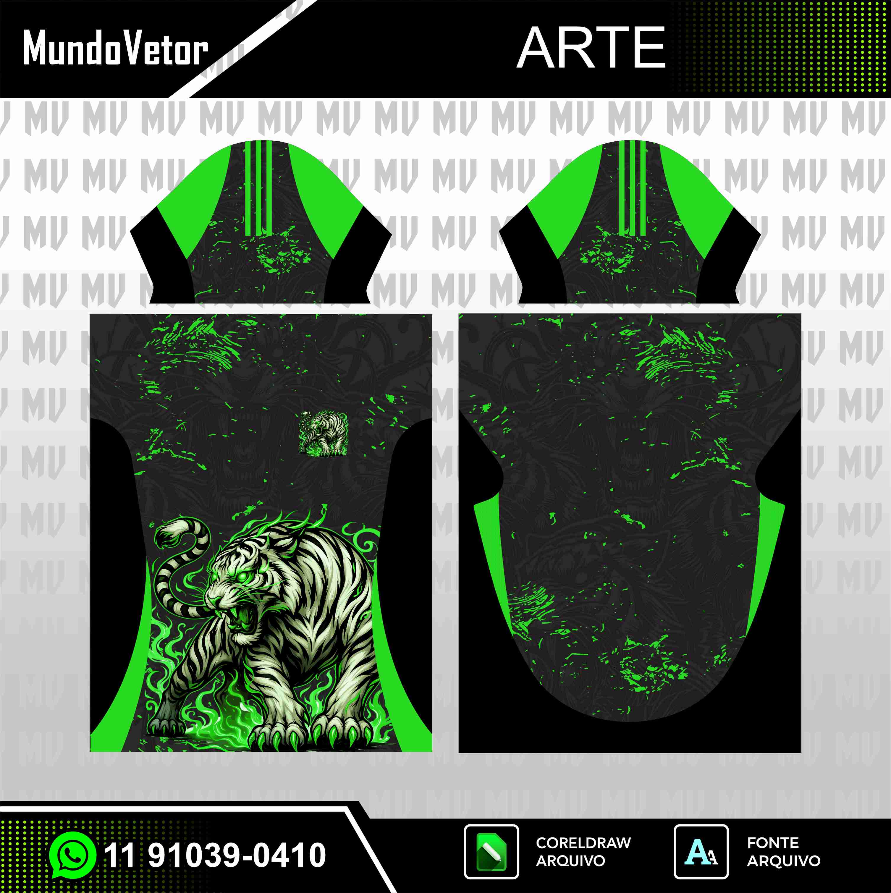 Arte Digital Tigre Verde 2026 - Interclasse