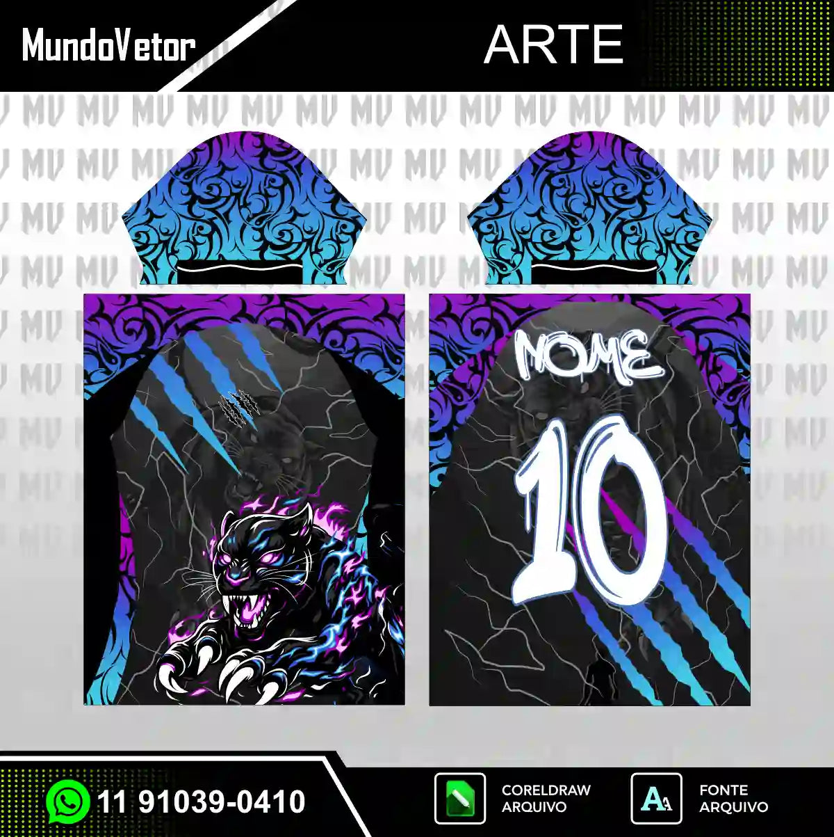 Arte Digital Vetor camisa interclasse nono ano terceirão pantera