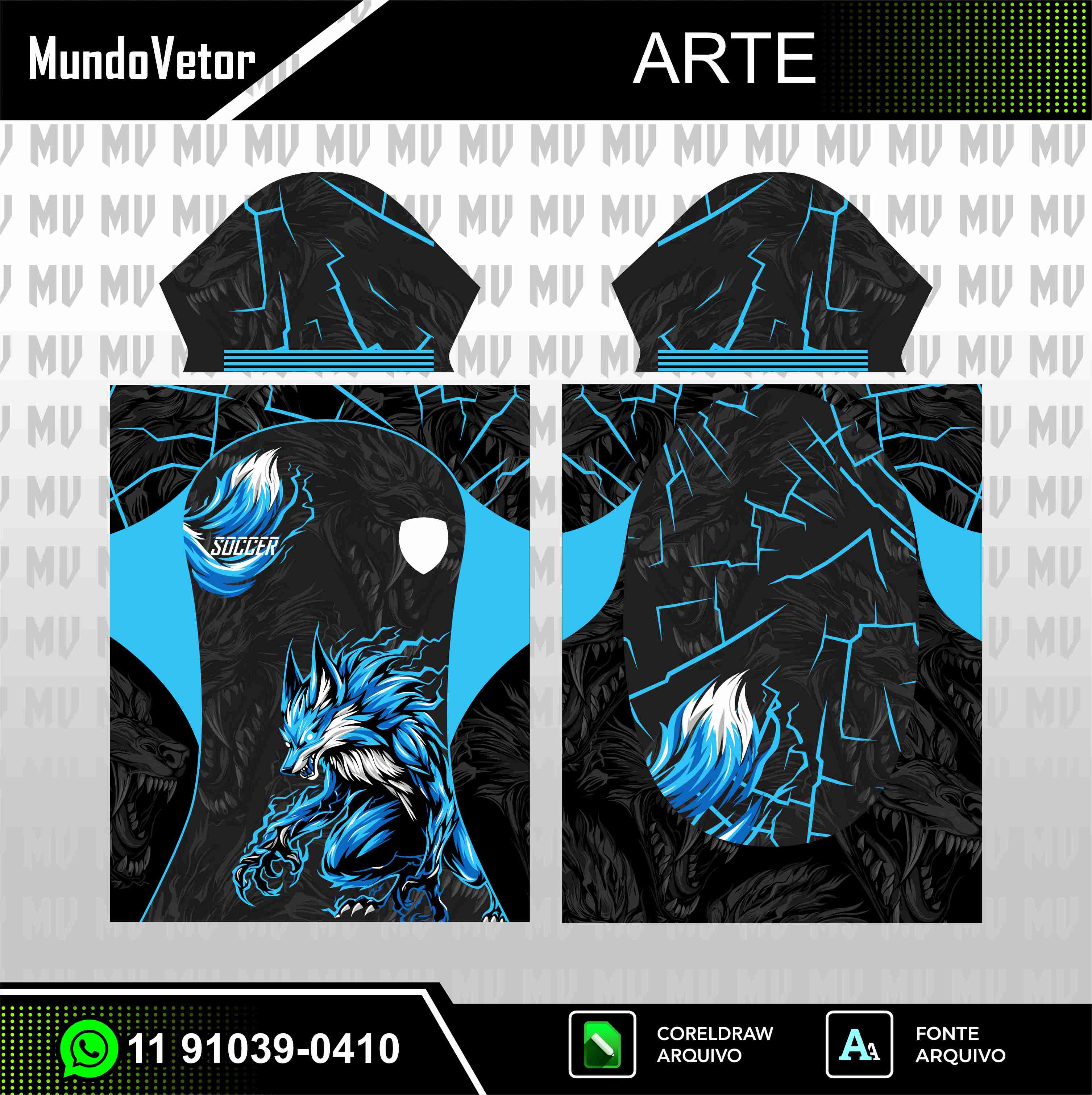 Arte Digital Lobo Celeste 2026 - Interclasse