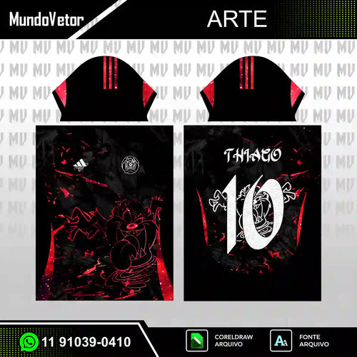 Arte Camisa Interclasse Taz Mania - Looney Tunes