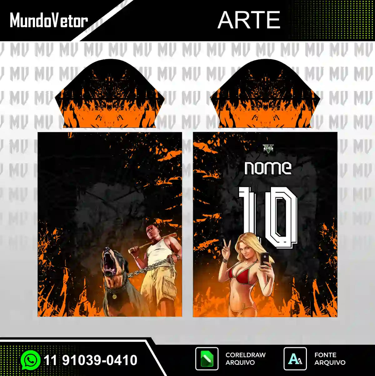 Arte Camisa Interclasse GTA V