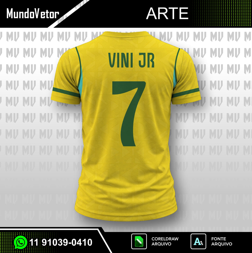 Arte Digital Camisa Seleção Brasileira Titular 2026.2027