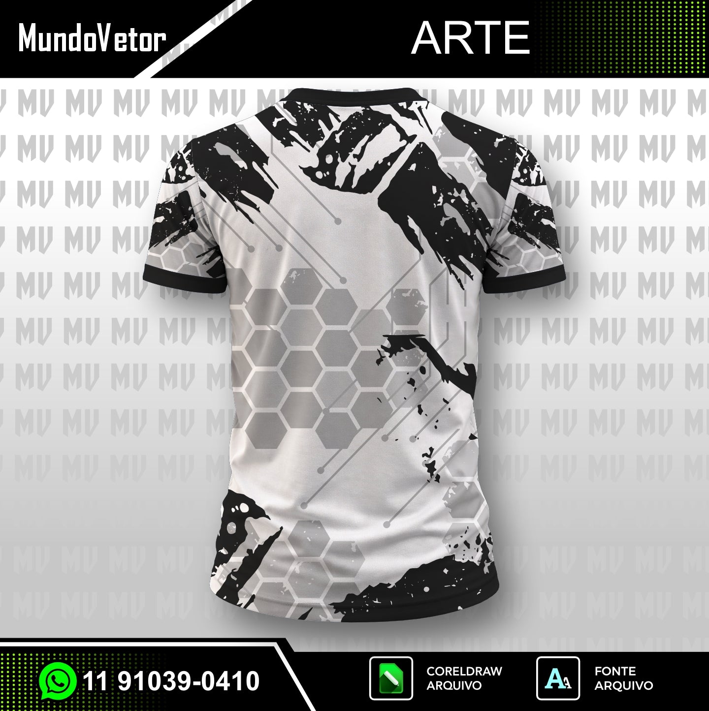 Arte Digital Camisa Interclasse Pernalonga Dark Grafite