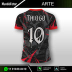 Arte Digital Camisa Interclasse Black Spider