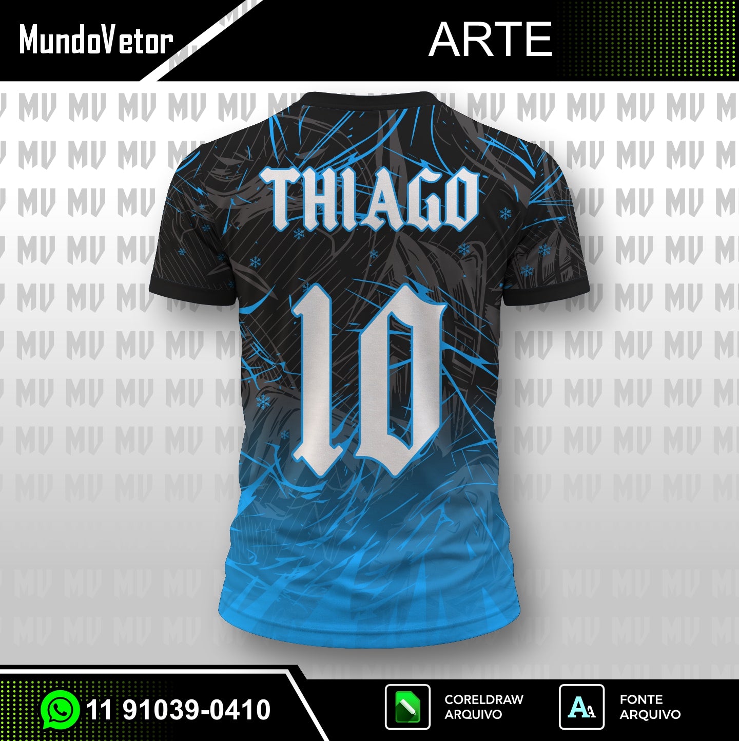 Arte Digital Camisa Interclasse SubZero Mortal Kombat