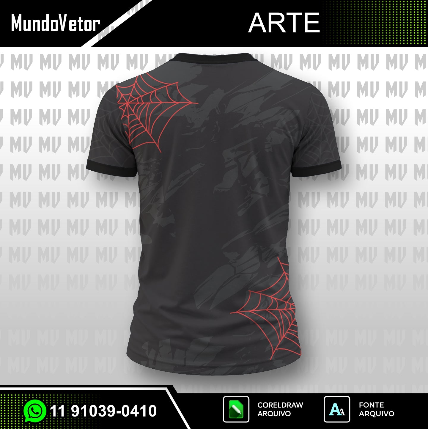 Arte Digital Camisa Interclasse SpiderMan - RED