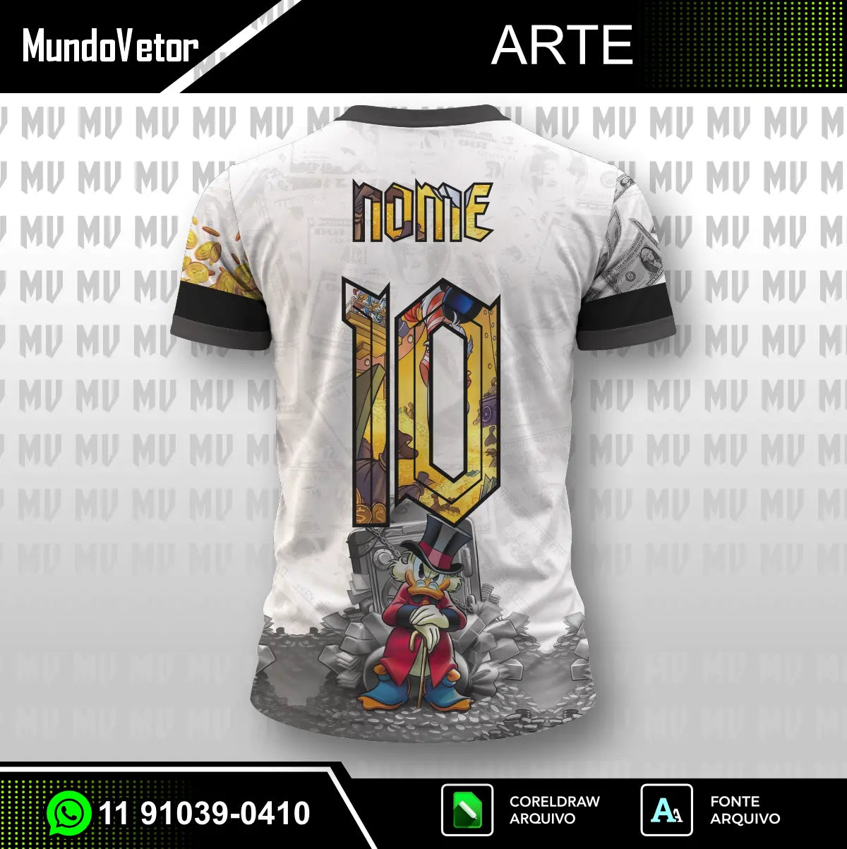 Arte Camisa Interclasse Tio Patinhas