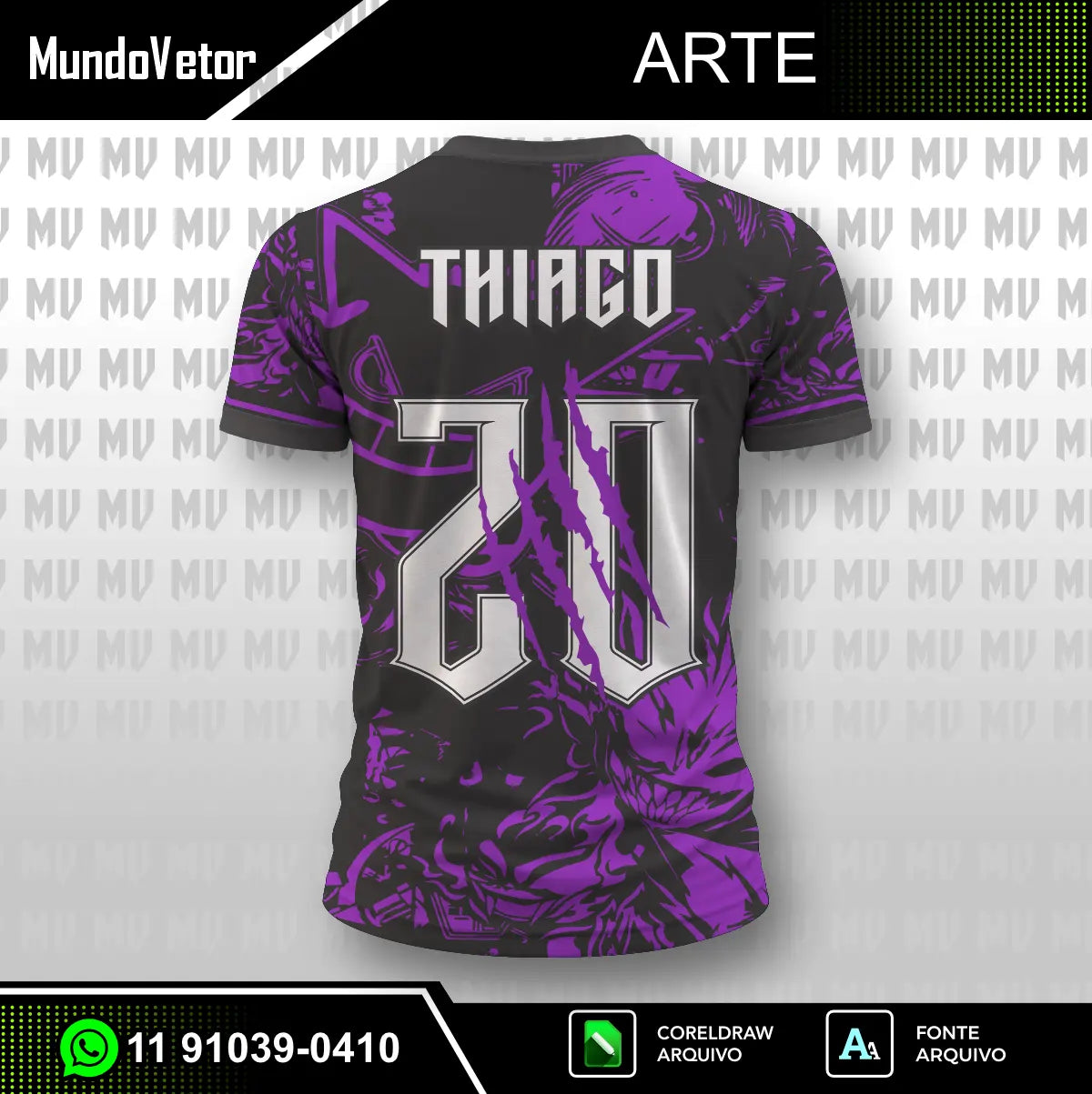 Arte Digital Camisa Gengar 2026 - Interclasse