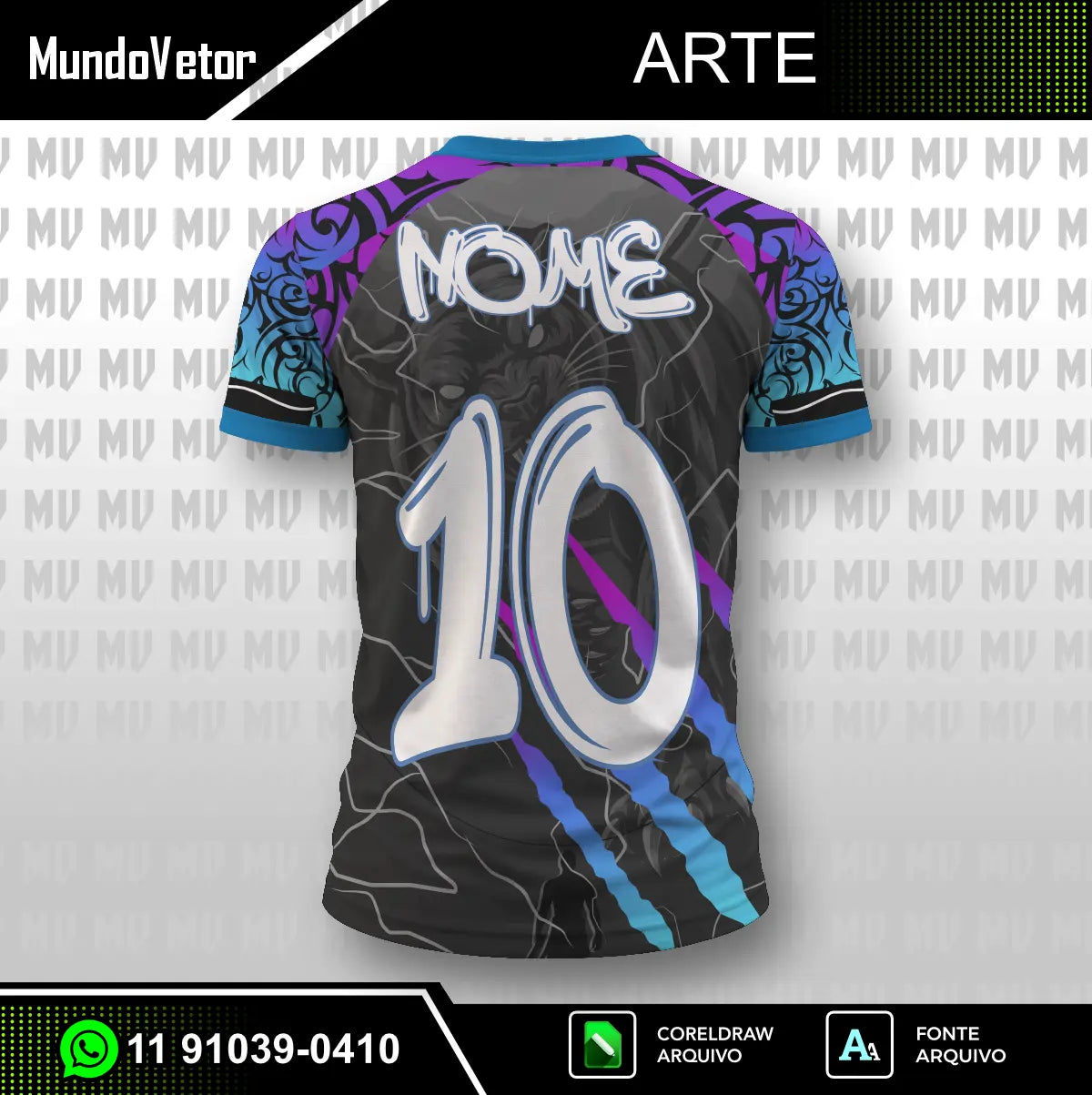 Arte Digital Vetor camisa interclasse nono ano terceirão pantera