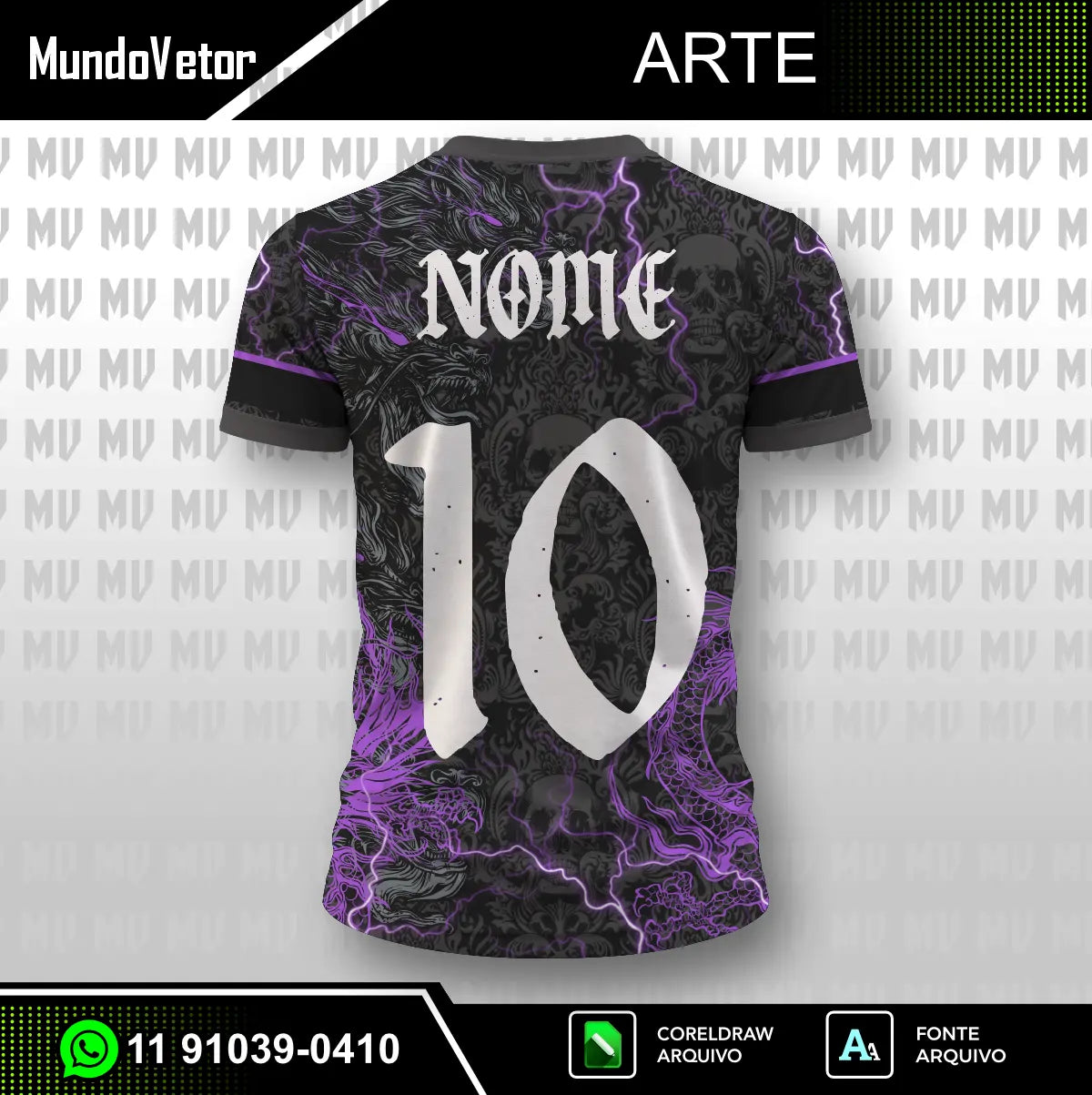 Arte Camisa Interclasse Dragão 3