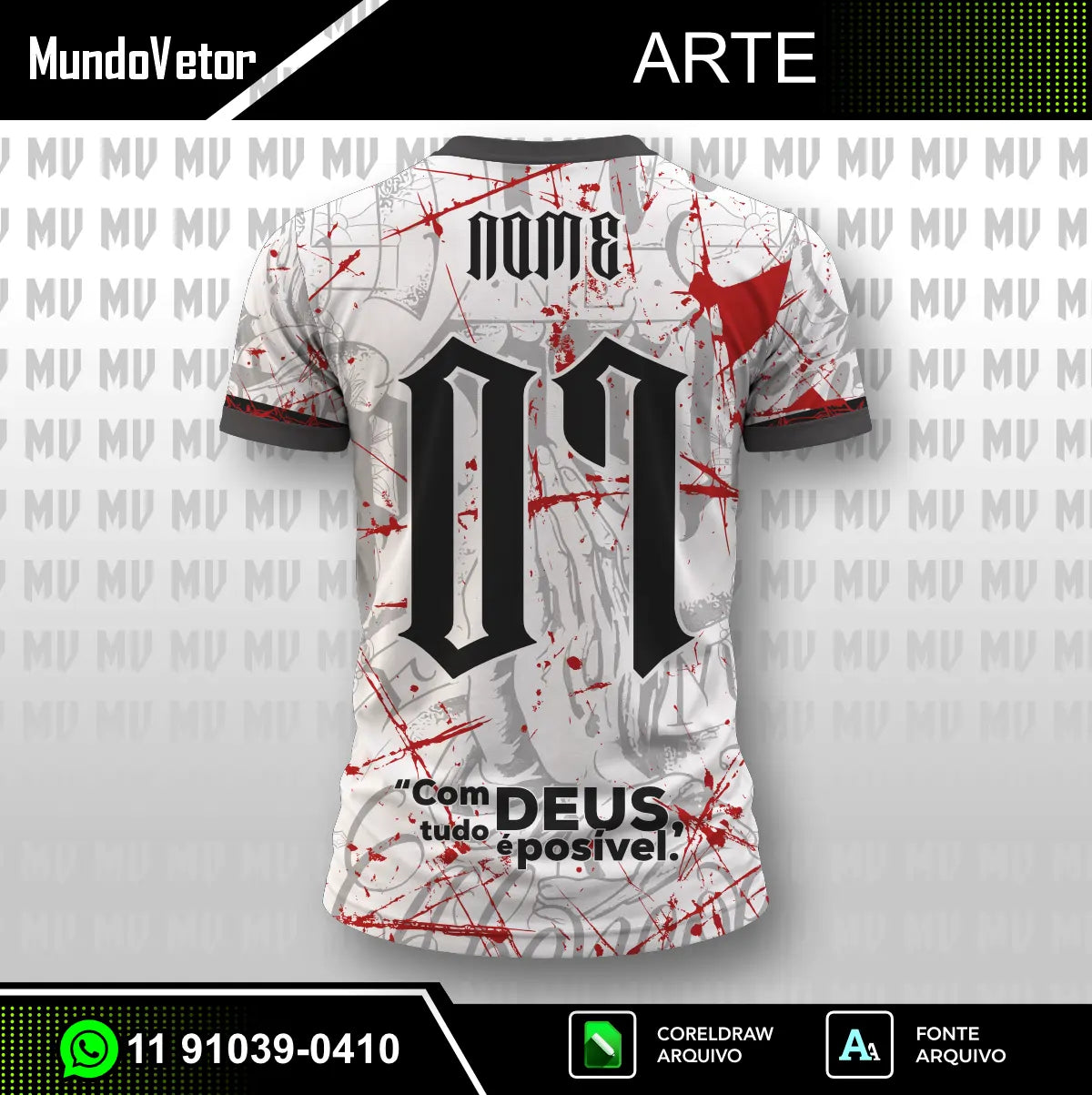 Arte Camisa Interclasse Jesus
