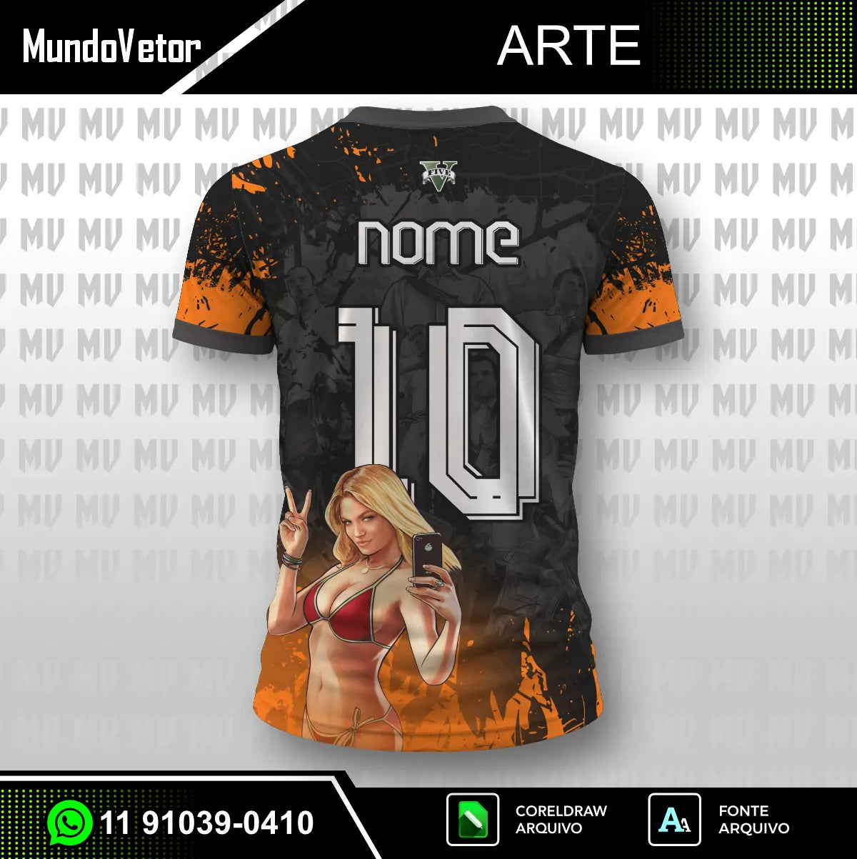 Arte Camisa Interclasse GTA V