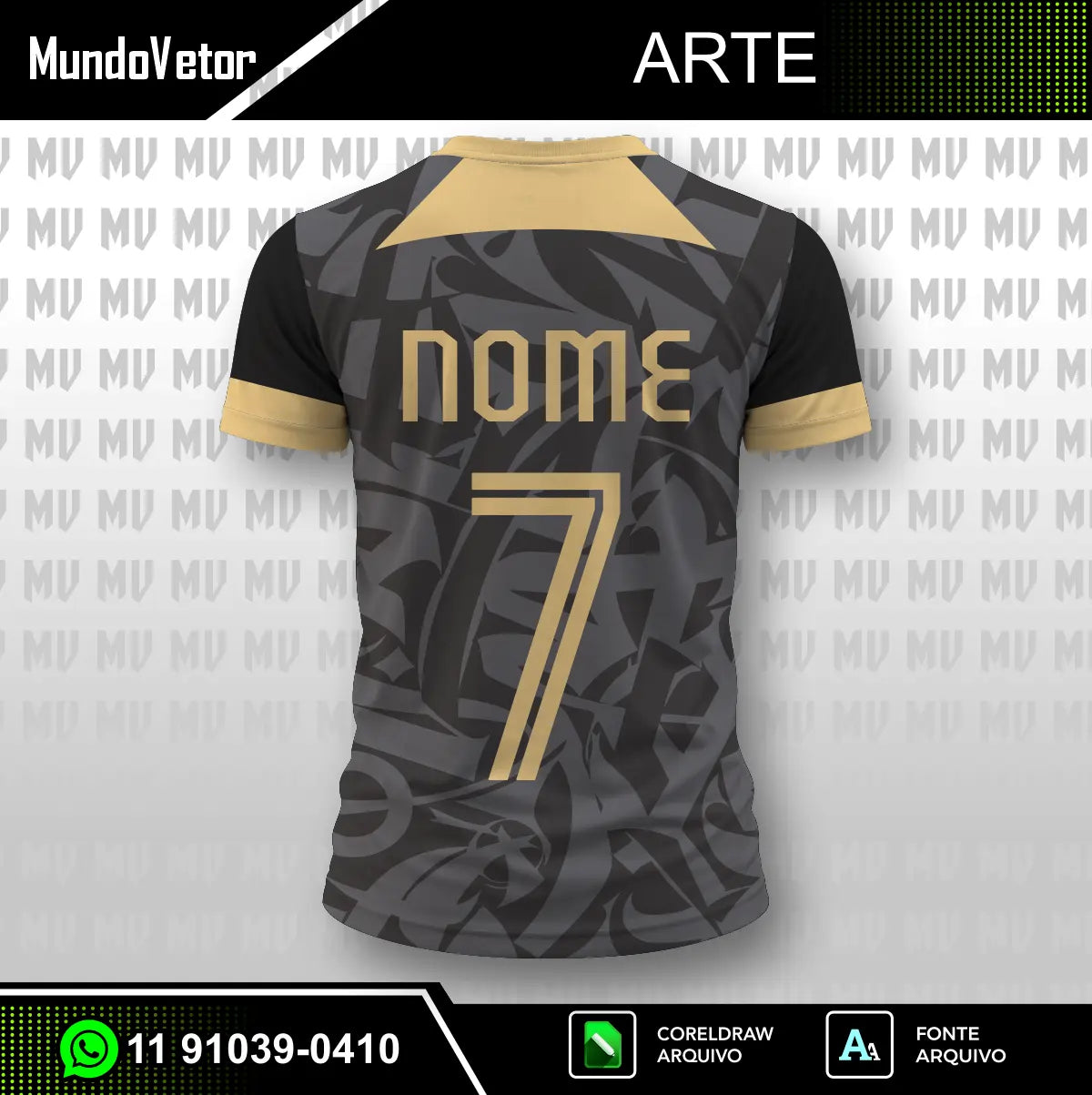 Arte Camisa Leão Concept