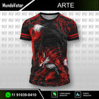 Arte Digital Camisa Interclasse Lobo Red
