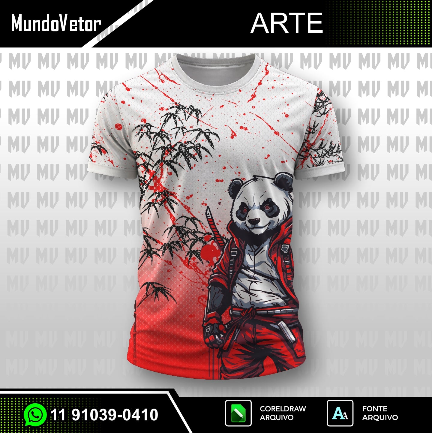 Arte Digital Panda Nervosão - Interclasse