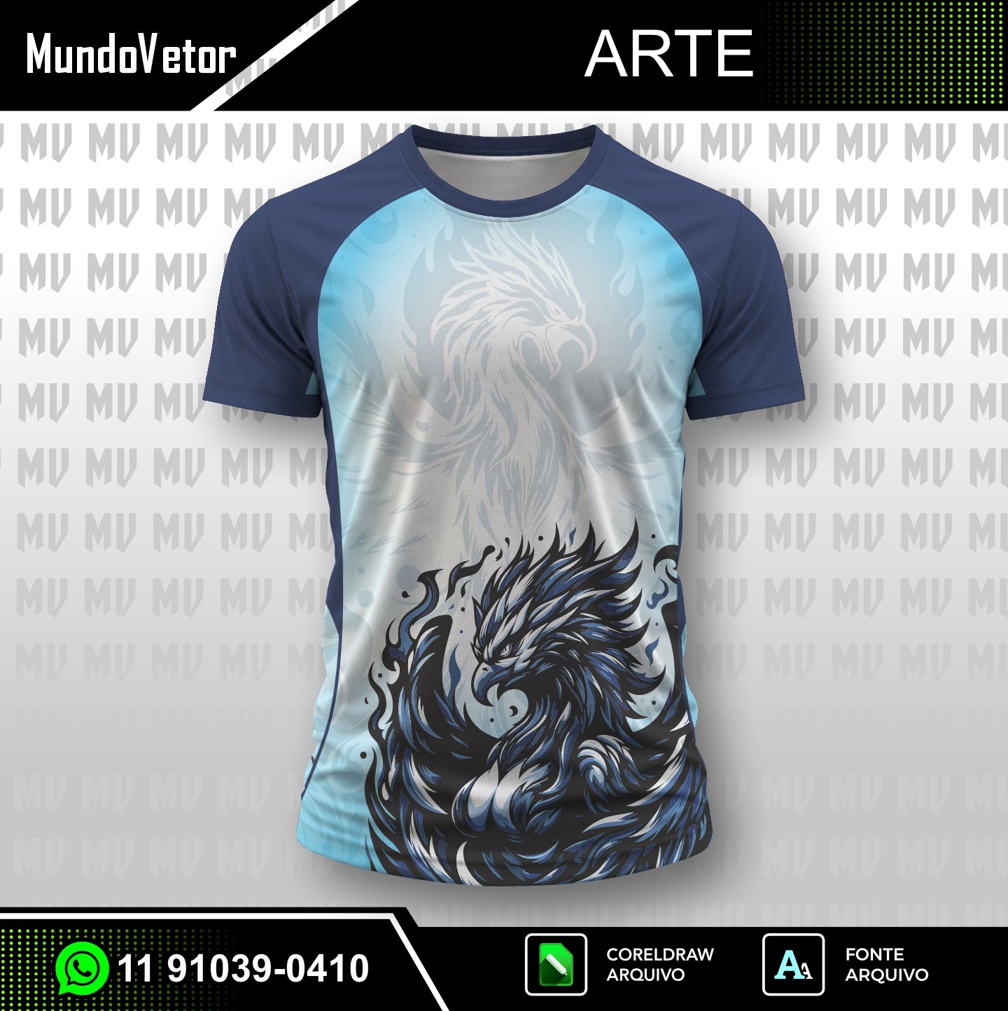 Arte Digital Fenix Azul 2026 - Interclasse