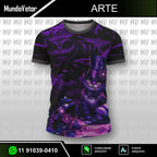 Arte Camisa Interclasse Gato de Cheshire