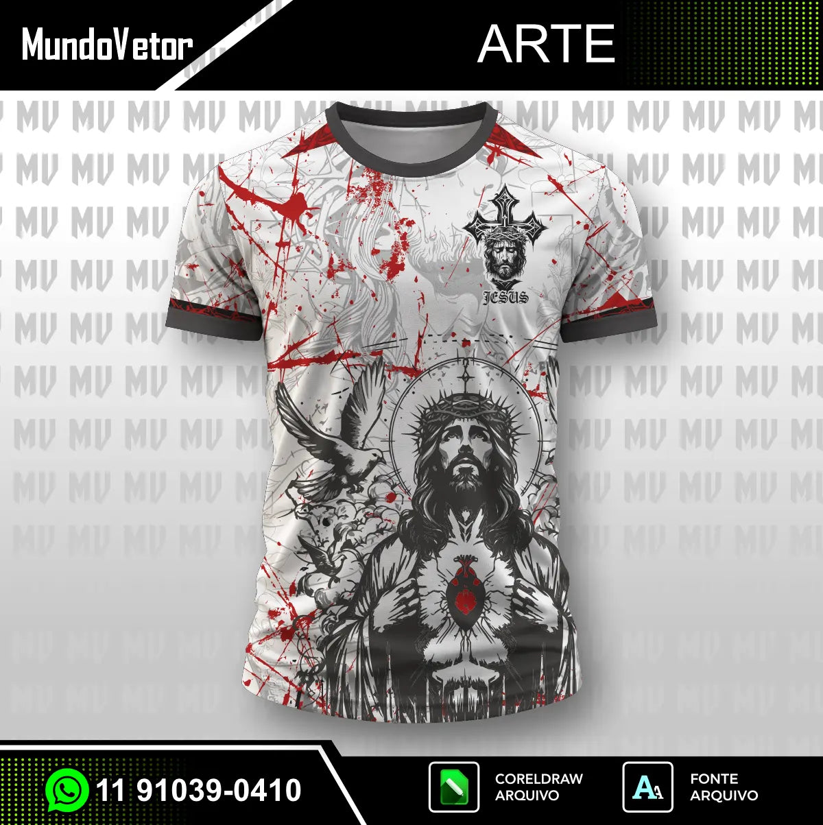 Arte Camisa Interclasse Jesus