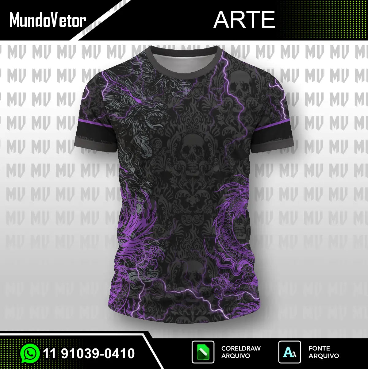 Arte Camisa Interclasse Dragão 3