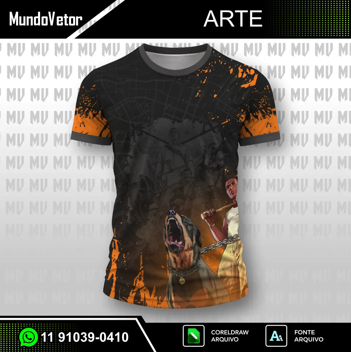 Arte Camisa Interclasse GTA V