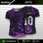 Arte Camisa Interclasse Gato de Cheshire