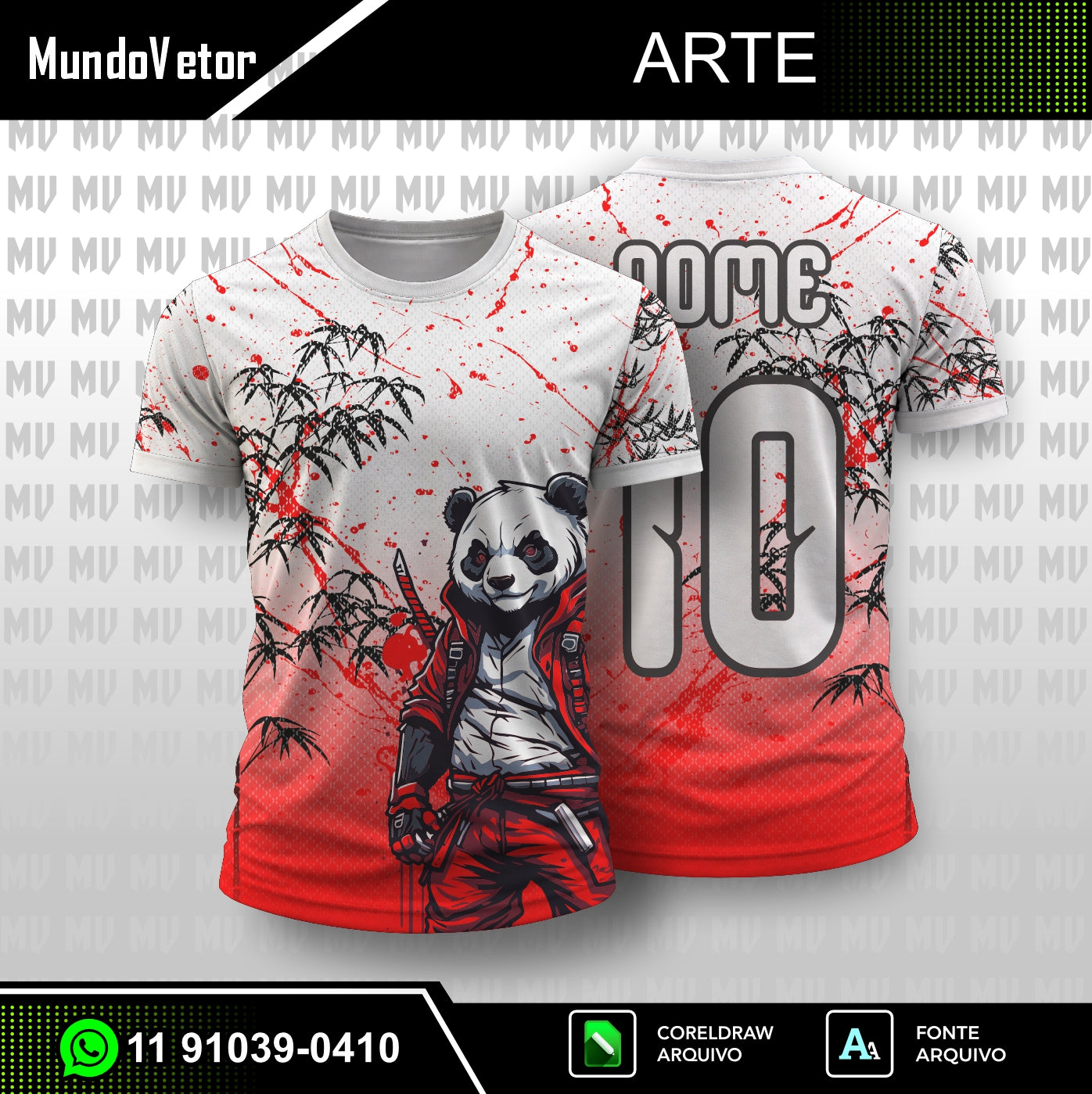 Arte Digital Panda Nervosão - Interclasse